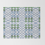 Hand Painted Ginger Jar Chinoiserie Pattern Throw Blanket Gallery Image 2
