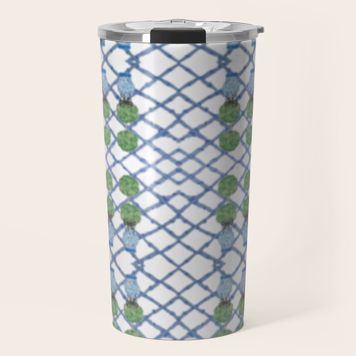 Hand Painted Ginger Jar Chinoiserie Pattern Travel Mug Gallery Image 1