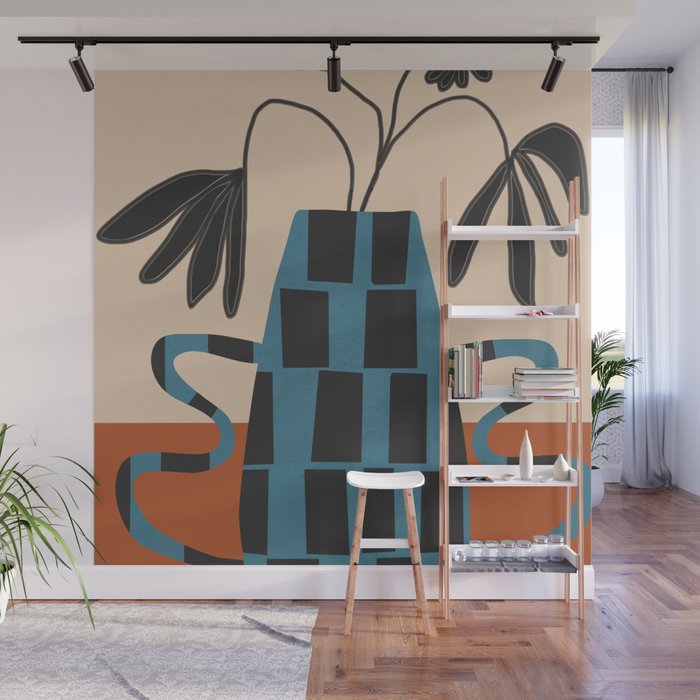 Modern Botanicals No 3 Wall Mural Gallery Image 1
