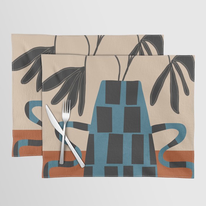 Modern Botanicals No 3 Placemat Gallery Image 1