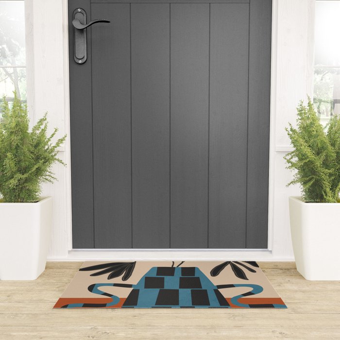 Modern Botanicals No 3 Welcome Mat Gallery Image 3