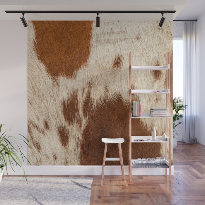 Cowhide Farmhouse Decor Wall Mural Gallery Image 1