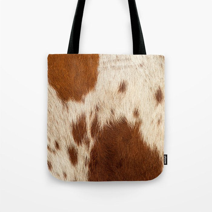 Cowhide Farmhouse Decor Tote Bag Gallery Image 1