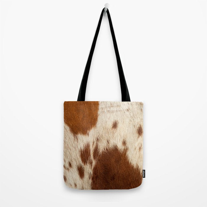 Cowhide Farmhouse Decor Tote Bag Gallery Image 2