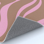 Modern Retro Liquid Candy Swirl Abstract Inspired by PANTONE 17 1230 Color of the Year Mocha Mousse Rug Gallery Image 4