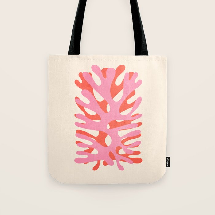 Sea Leaf: Matisse Collage Peach Edition Tote Bag Gallery Image 1