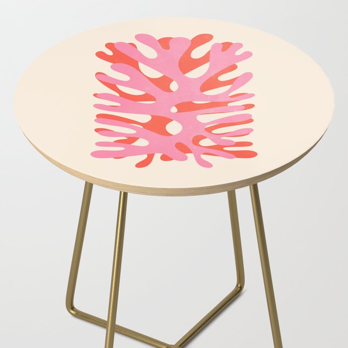 Sea Leaf: Matisse Collage Peach Edition Side Table Gallery Image 2