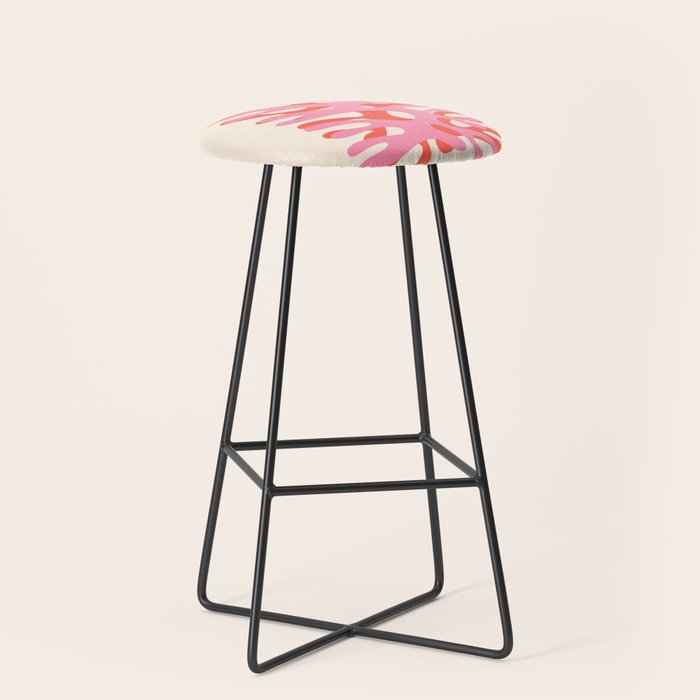 Sea Leaf: Matisse Collage Peach Edition Stool Gallery Image 1