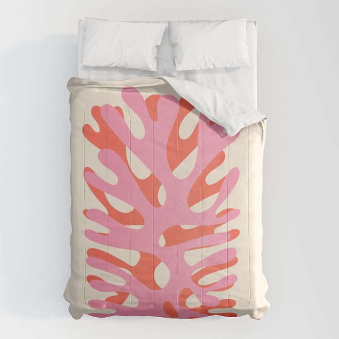 Sea Leaf: Matisse Collage Peach Edition Comforter Gallery Image 6