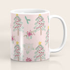 Christmas Pattern Pink Coffee Mug Gallery Image 1