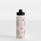 Christmas Pattern Pink Water Bottle Gallery Image 3