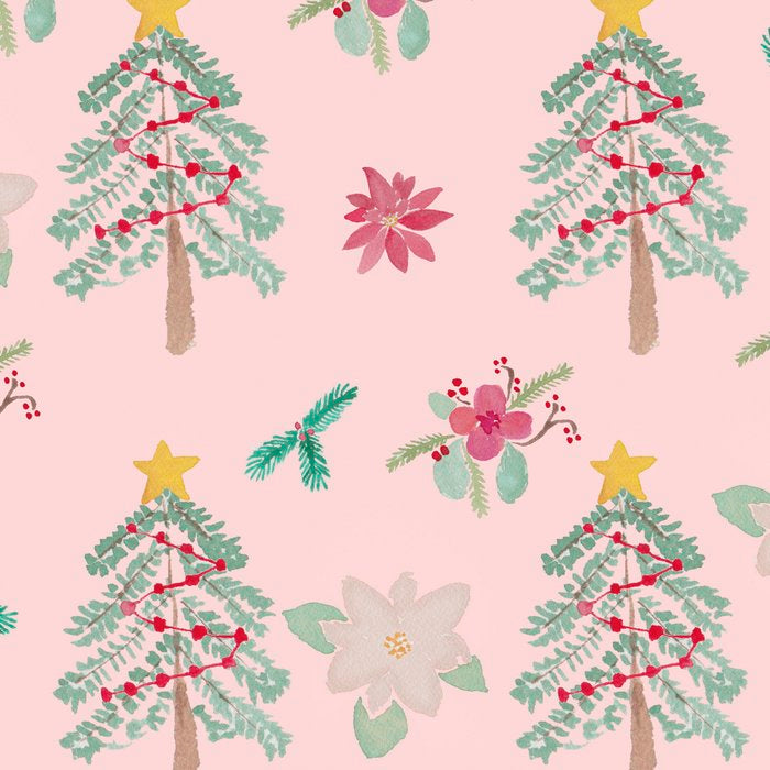 Christmas Pattern Pink Coffee Mug Gallery Image 2
