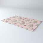 Christmas Pattern Pink Rug Gallery Image 3