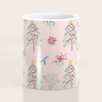 Christmas Pattern Pink Coffee Mug Gallery Image 4