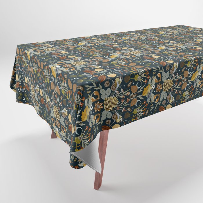 Birds in Autumn Night DP Tablecloth Gallery Image 1