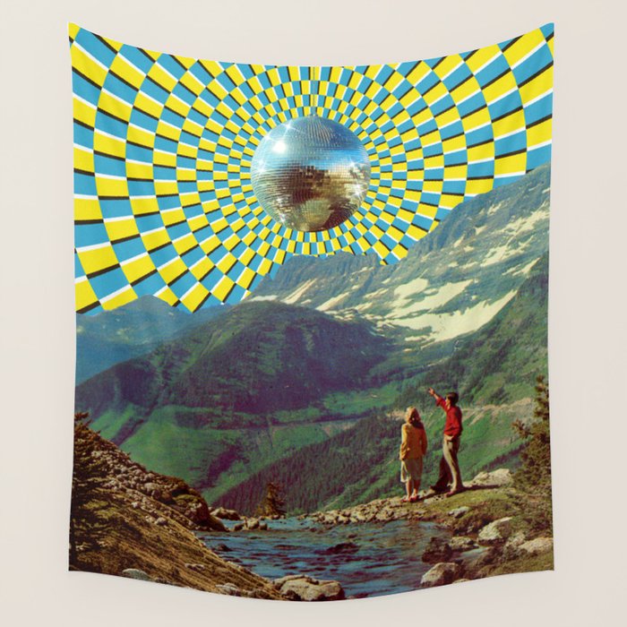 Peak Disco Boogie v2 Wall Tapestry Gallery Image 4
