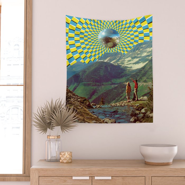 Peak Disco Boogie v2 Wall Tapestry Gallery Image 2