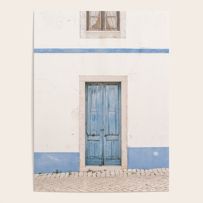 Blue door of Ericeira | Portugal Travel Photography Poster Gallery Image 1
