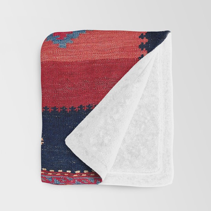 Ashar Ru Khorsi Kerman South Persian Blanket Print Throw Blanket Gallery Image 3