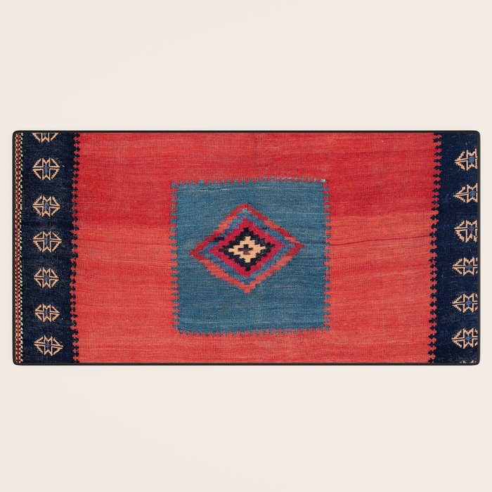 Ashar Ru Khorsi Kerman South Persian Blanket Print Desk Mat Gallery Image 3