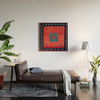 Ashar Ru Khorsi Kerman South Persian Blanket Print Wood Wall Art Gallery Image 2