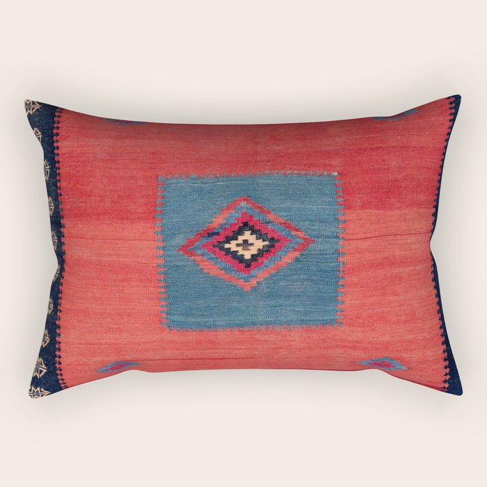 Ashar Ru Khorsi Kerman South Persian Blanket Print Rectangular Pillow Gallery Image 1