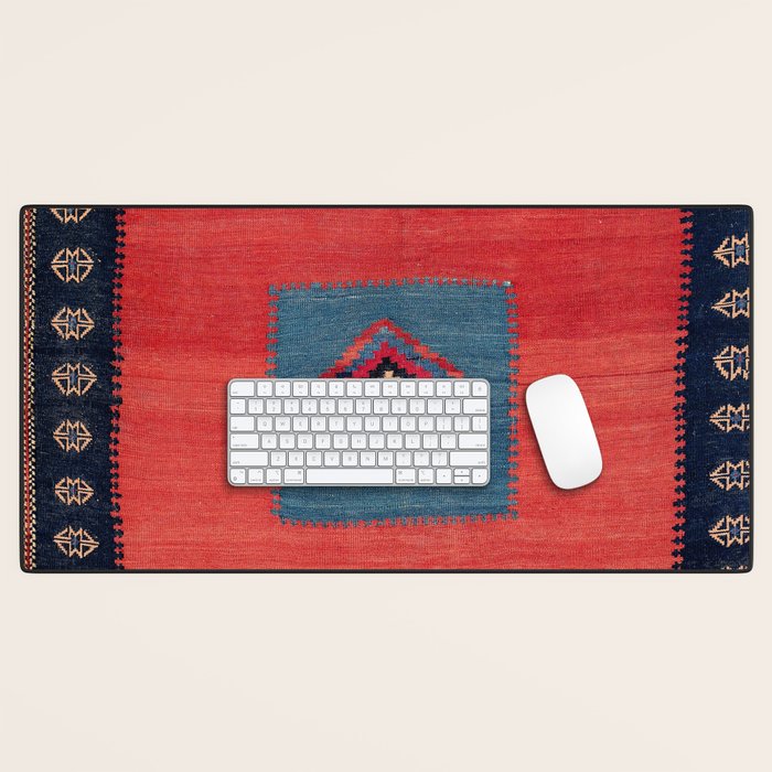 Ashar Ru Khorsi Kerman South Persian Blanket Print Desk Mat Gallery Image 1