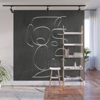 Minimal Abstract Line II Wall Mural Gallery Image 1