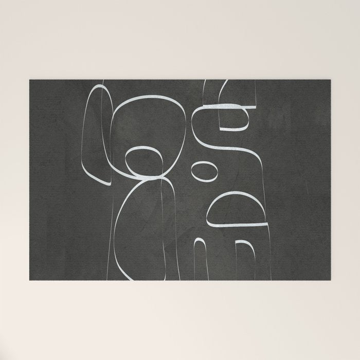 Minimal Abstract Line II Welcome Mat Gallery Image 1