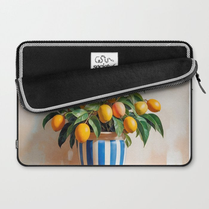  Mango Summer, India Fruits Still Life Tropical, Season Flower Pot Plants Botanical, Nature Plant Pots Blossom Juicy Painting Laptop Sleeve Gallery Image 2