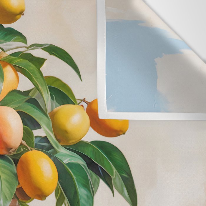 Mango Summer, India Fruits Still Life Tropical, Season Flower Pot Plants Botanical, Nature Plant Pots Blossom Juicy Painting Wall Tapestry Gallery Image 3