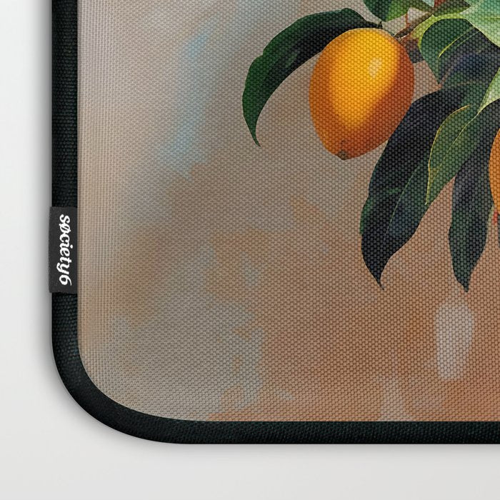  Mango Summer, India Fruits Still Life Tropical, Season Flower Pot Plants Botanical, Nature Plant Pots Blossom Juicy Painting Laptop Sleeve Gallery Image 3