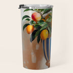  Mango Summer, India Fruits Still Life Tropical, Season Flower Pot Plants Botanical, Nature Plant Pots Blossom Juicy Painting Travel Mug Gallery Image 3