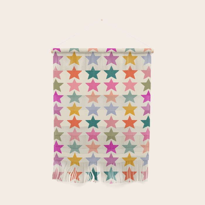 Retro Colorful Stars Wall Hanging Gallery Image 1