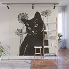 Black Cat 3 Wall Mural Gallery Image 1