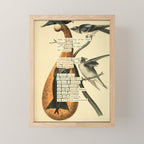 Purple Martin Divination from # An Almanac of Birds # Divinations for Uncertain Days Mini Art Print Gallery Image 1
