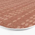 irregular striped dots - terracotta Bath Mat Gallery Image 3