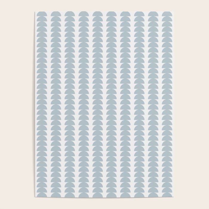 Maude Pattern - Natural Blue Poster Gallery Image 1