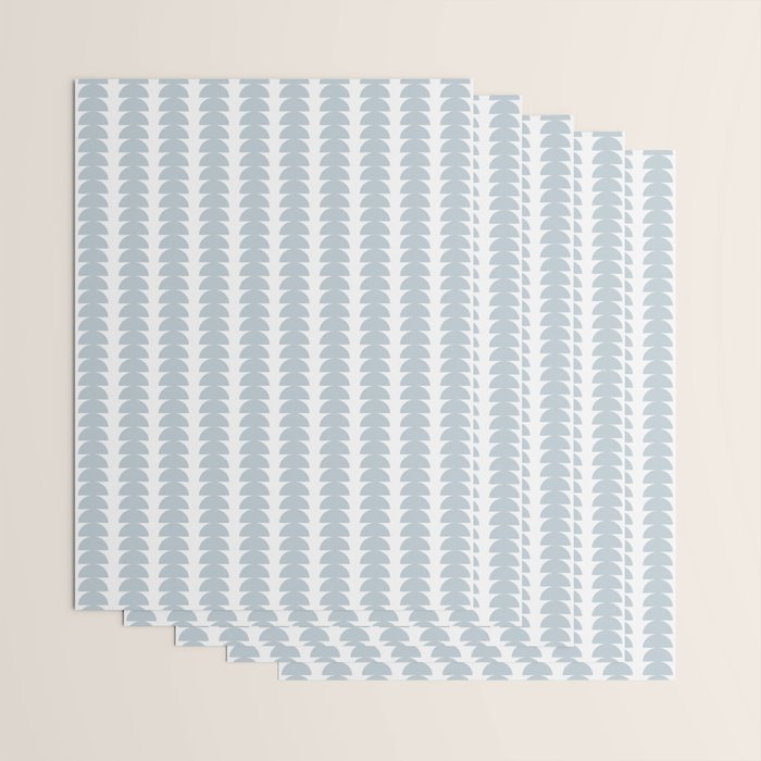 Maude Pattern - Natural Blue Wrapping Paper Gallery Image 3