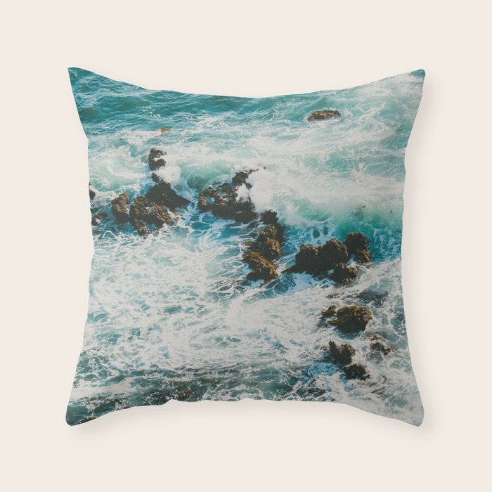 Palos Verdes Surf Throw Pillow Gallery Image 1