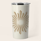 Sunburst Retro 2 - Gold Travel Mug Gallery Image 1