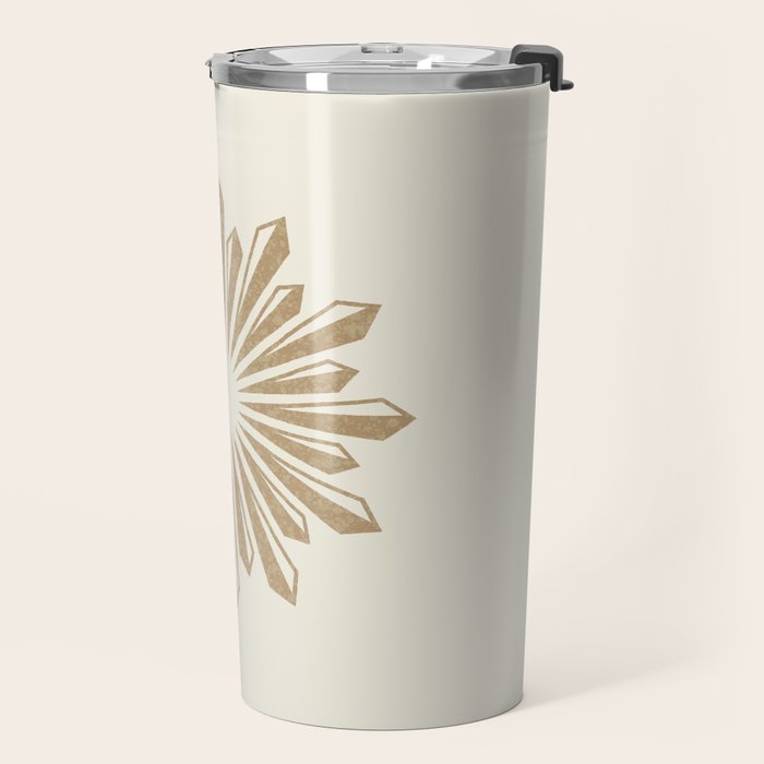 Sunburst Retro 2 - Gold Travel Mug Gallery Image 2
