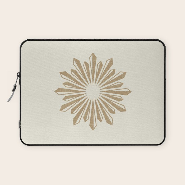 Sunburst Retro 2 - Gold Laptop Sleeve Gallery Image 1