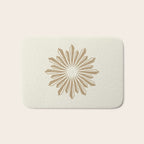 Sunburst Retro 2 - Gold Bath Mat Gallery Image 1