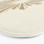 Sunburst Retro 2 - Gold Bath Mat Gallery Image 3