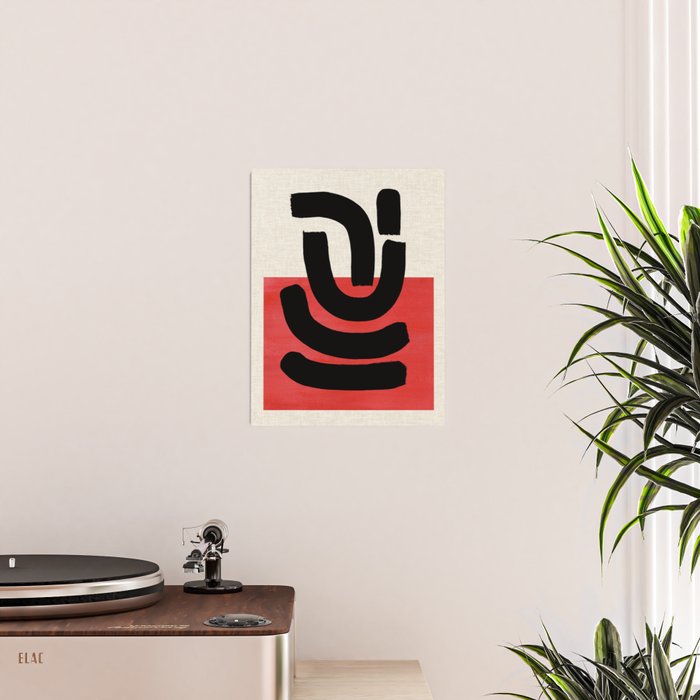 Red Round Poster Gallery Image 2