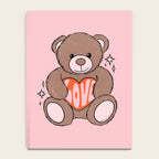 Love Bear Inspired by PANTONE 17 1230 Mocha Mousse Notebook Gallery Image 4