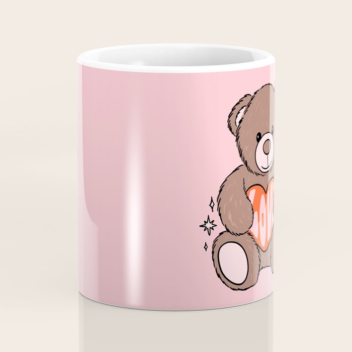 Love Bear Inspired by PANTONE 17 1230 Mocha Mousse Coffee Mug Gallery Image 4