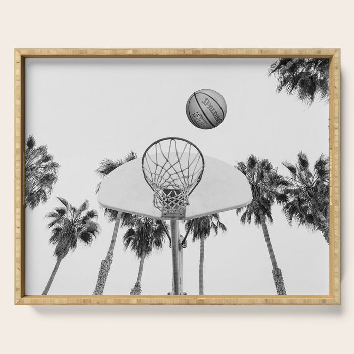 Coastal basketball Serving Tray Gallery Image 1