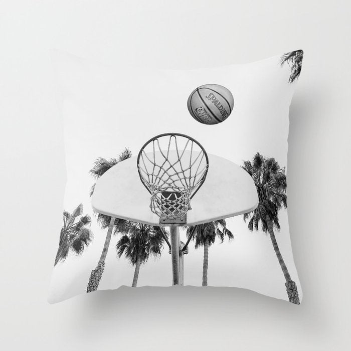 Coastal basketball Throw Pillow Gallery Image 6